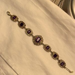 Purple stone bracelet